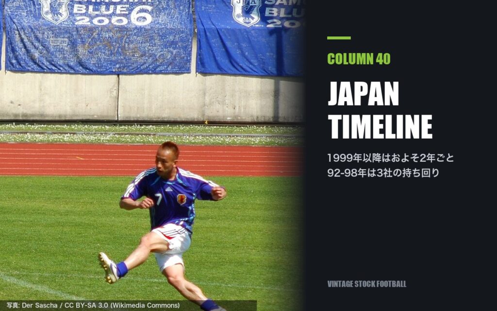 日本代表ユニフォームは何年ごとに変わる?歴代モデル一覧